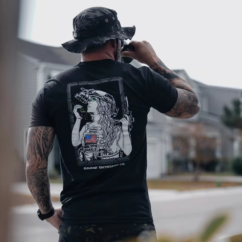 Street Fashion For Short Guys - Heren T-shirt Outdoor Sport Tactisch T-shirt