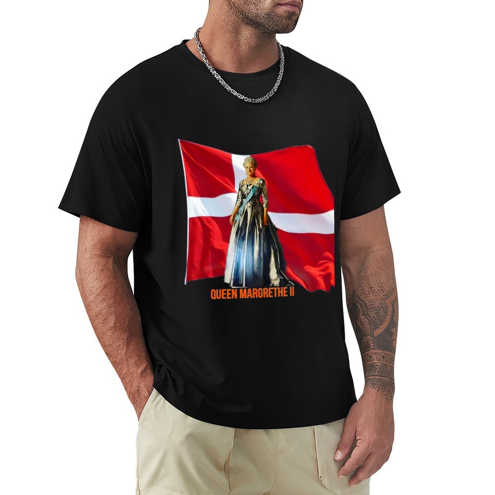 Queen Street Fashion - Koningin Margrethe II T-Shirt Street Fashion