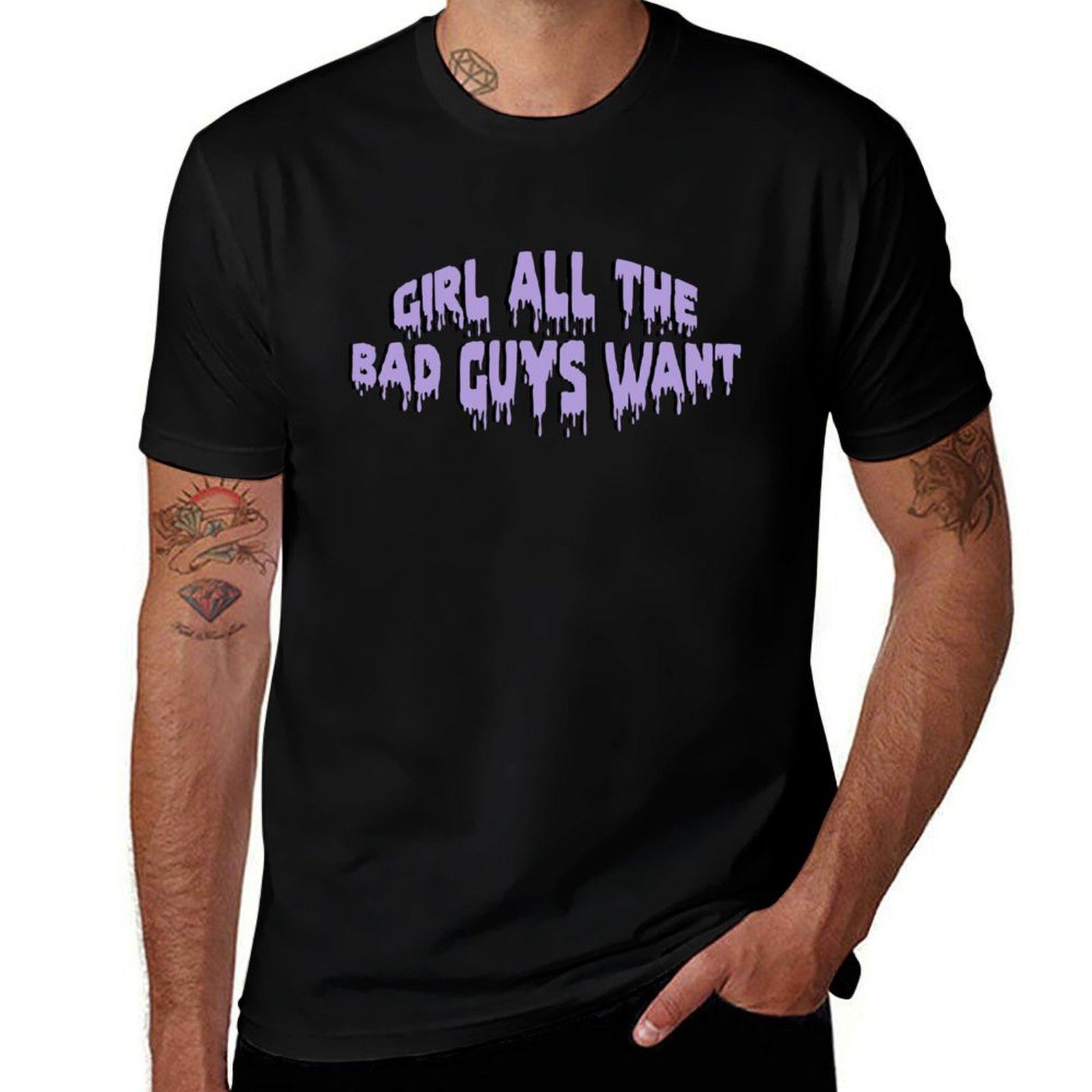 Street Fashion For Short Guys - Meisje, alle slechteriken willen een T-shirt,