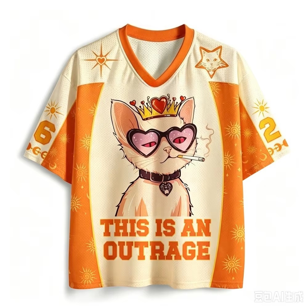 Queen Street Fashion - Queen Cat Patroon 3D Geprint Heren