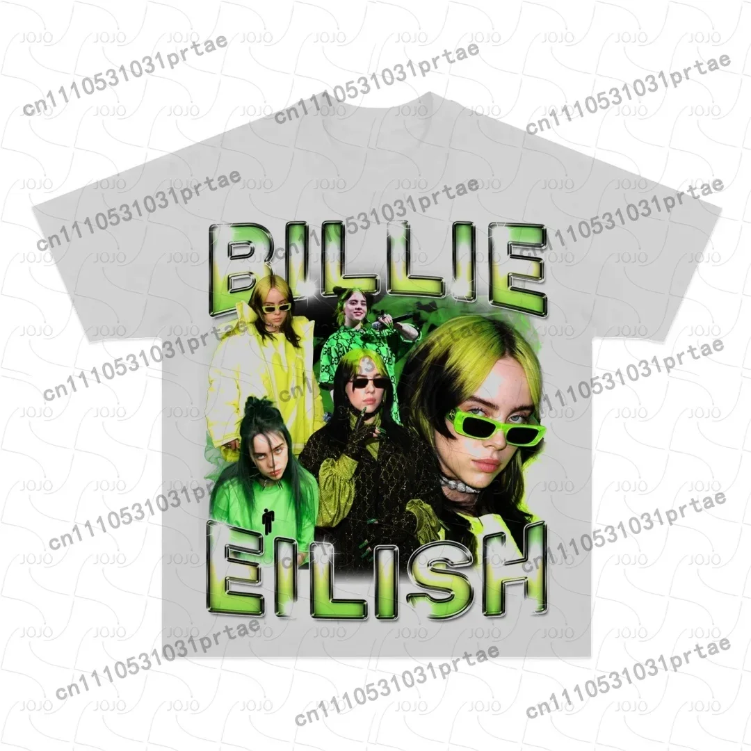 Billie Eilish Retro Patroon T- - Street Fashion Men 2025 recensie en prijs