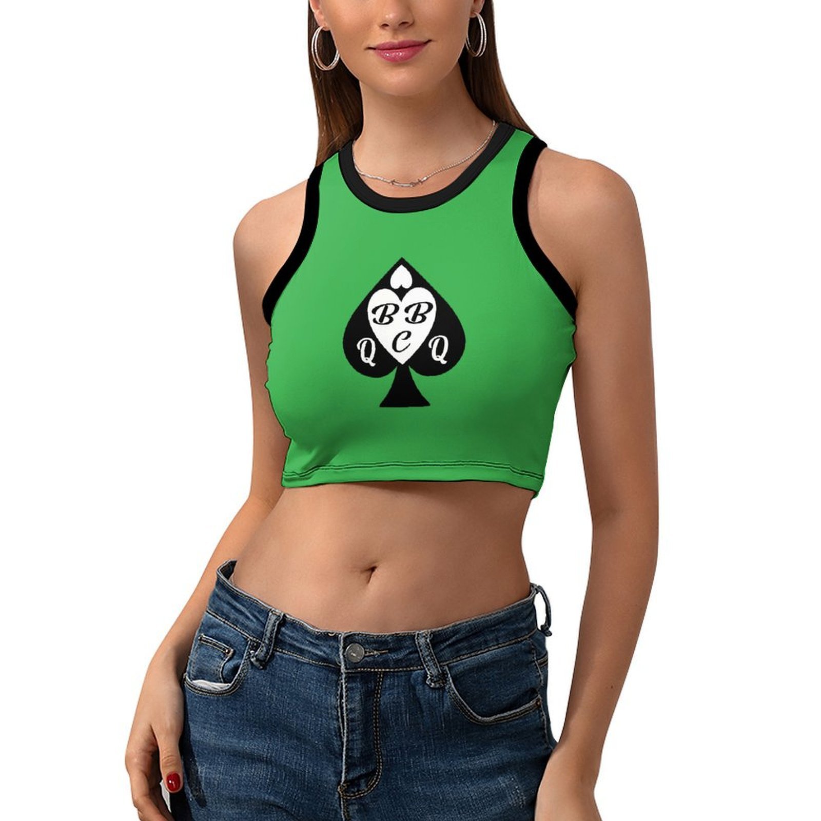 Trendy retro dames crop tankto - Queen Street Fashion recensie en prijs