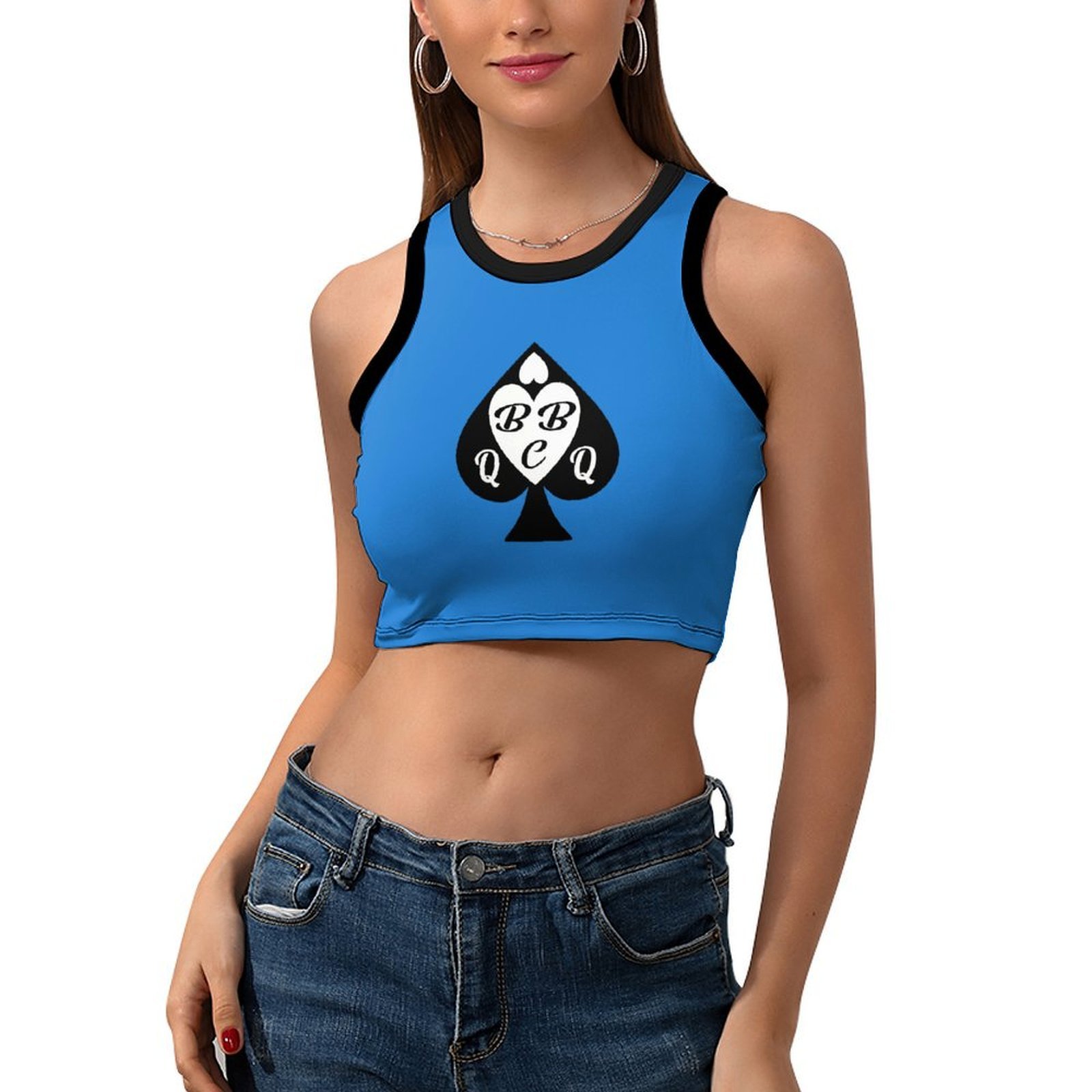 Trendy retro dames crop tankto - Queen Street Fashion recensie en prijs