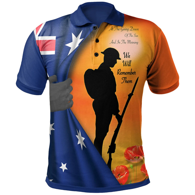 Lest We Vergeet Anzac Dag Polo - Street Fashion Men 2025 recensie en prijs