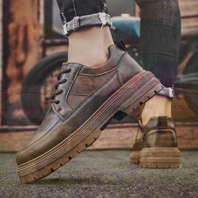 Donker natuurlijk leer Mode-sn - Street Fashion Canada recensie en prijs