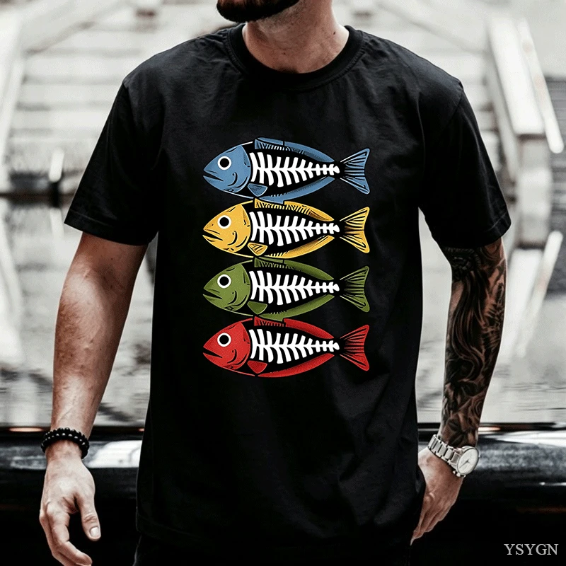 Heren katoenen T-shirt met ret - Street Fashion For Short Guys recensie en prijs