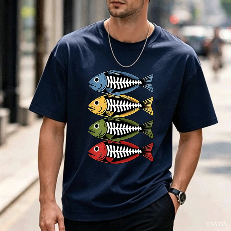 Heren katoenen T-shirt met ret - Street Fashion For Short Guys recensie en prijs