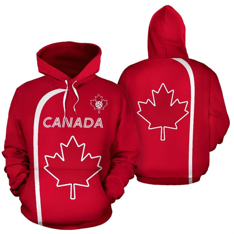 Canada Hoodie Esdoornblad 3d B - Street Fashion Canada recensie en prijs
