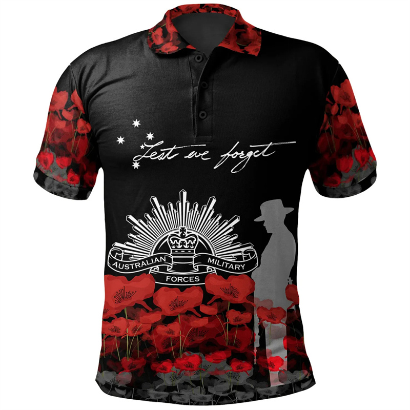 Lest We Vergeet Anzac Dag Polo - Street Fashion Men 2025 recensie en prijs