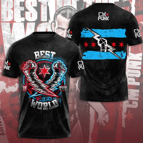 CM Punk 3D All-over print T-sh - Street Fashion For Short Guys recensie en prijs