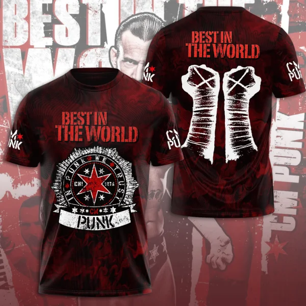 CM Punk 3D All-over print T-sh - Street Fashion For Short Guys recensie en prijs