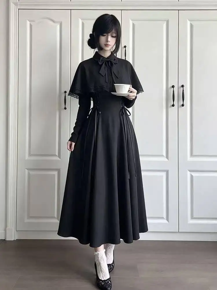 Zwarte gothic lolita midi-jurk - Fashion Street Night recensie en prijs